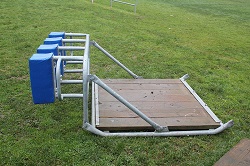 A football training sled
